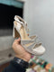 Women Stylish Rhinestone Embedded Plateform Heel